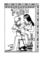 A coloring page of the old egypt